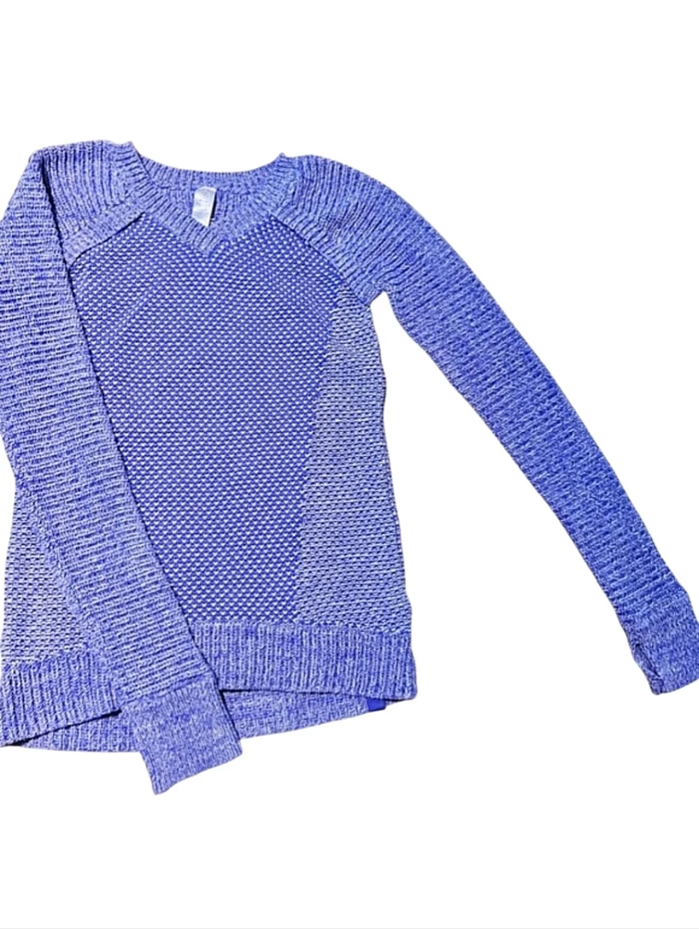Ivivva Lululemon Busy To Be Cozy V Neck Pullover Sweater Heather Purple Size 12